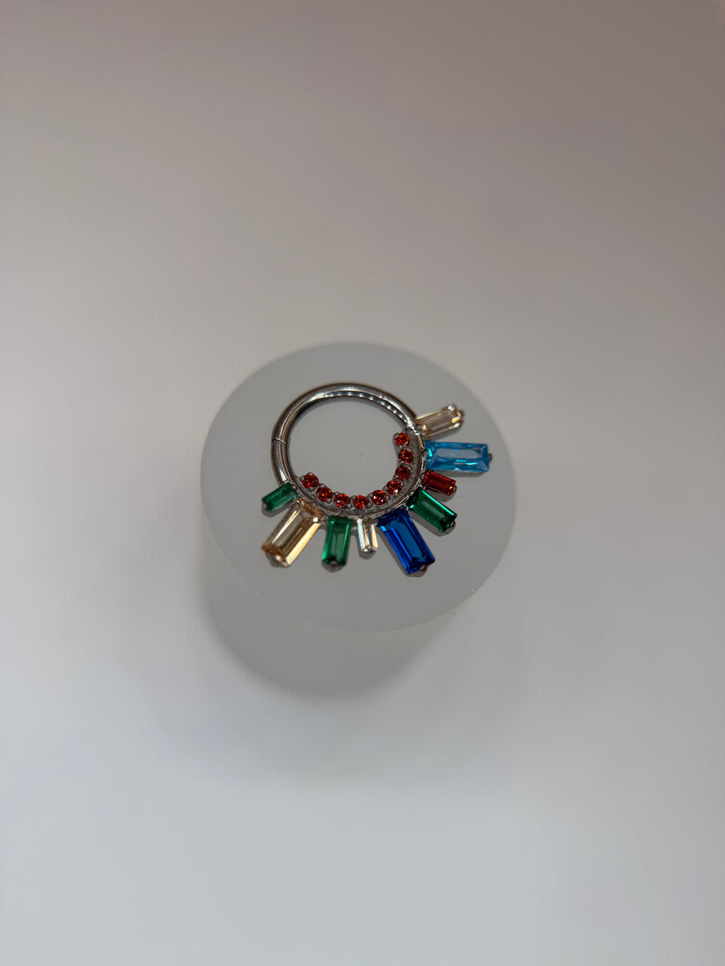 Argola clicker Aurora Azul