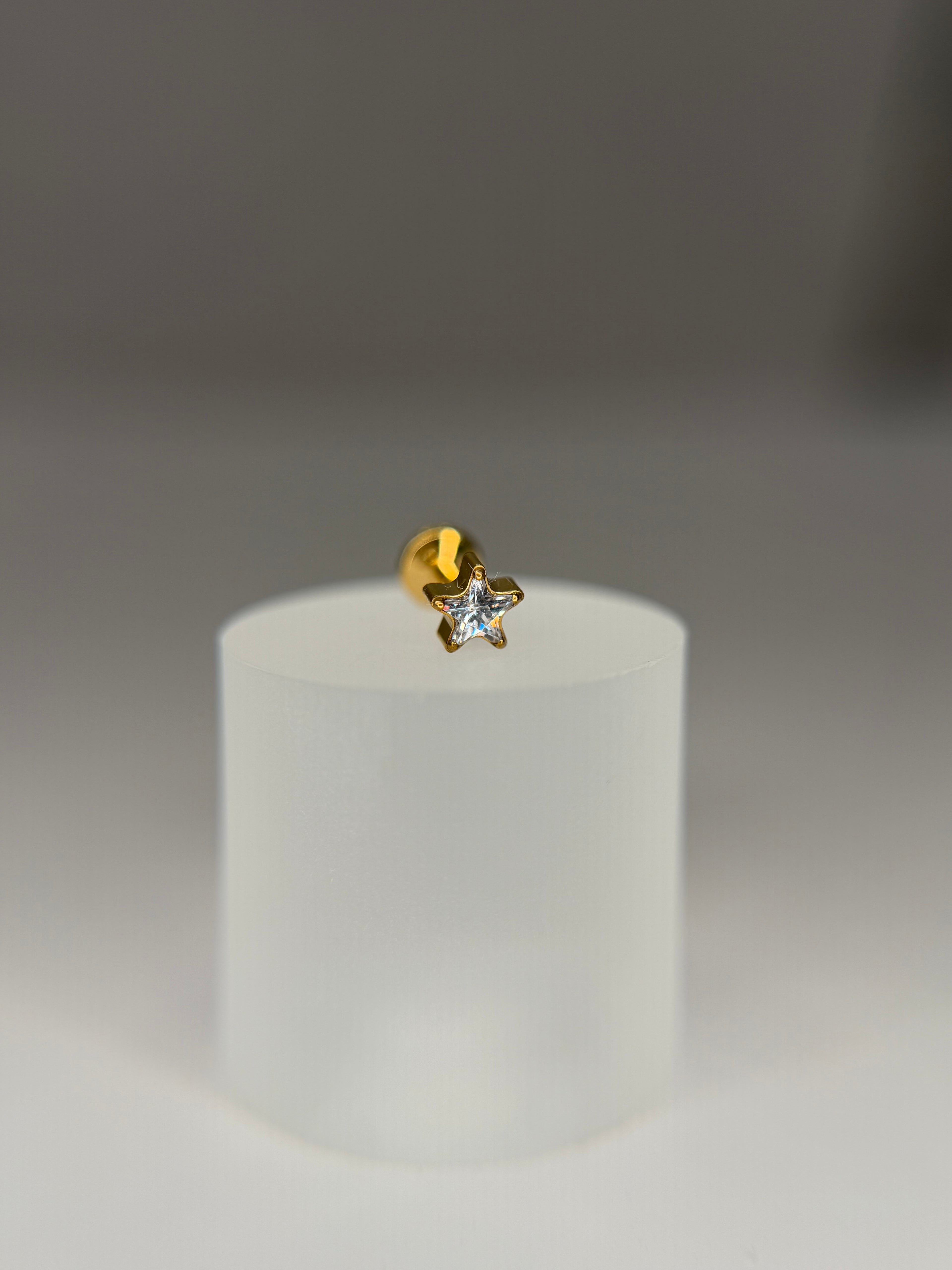 Labret Titânio Estrela