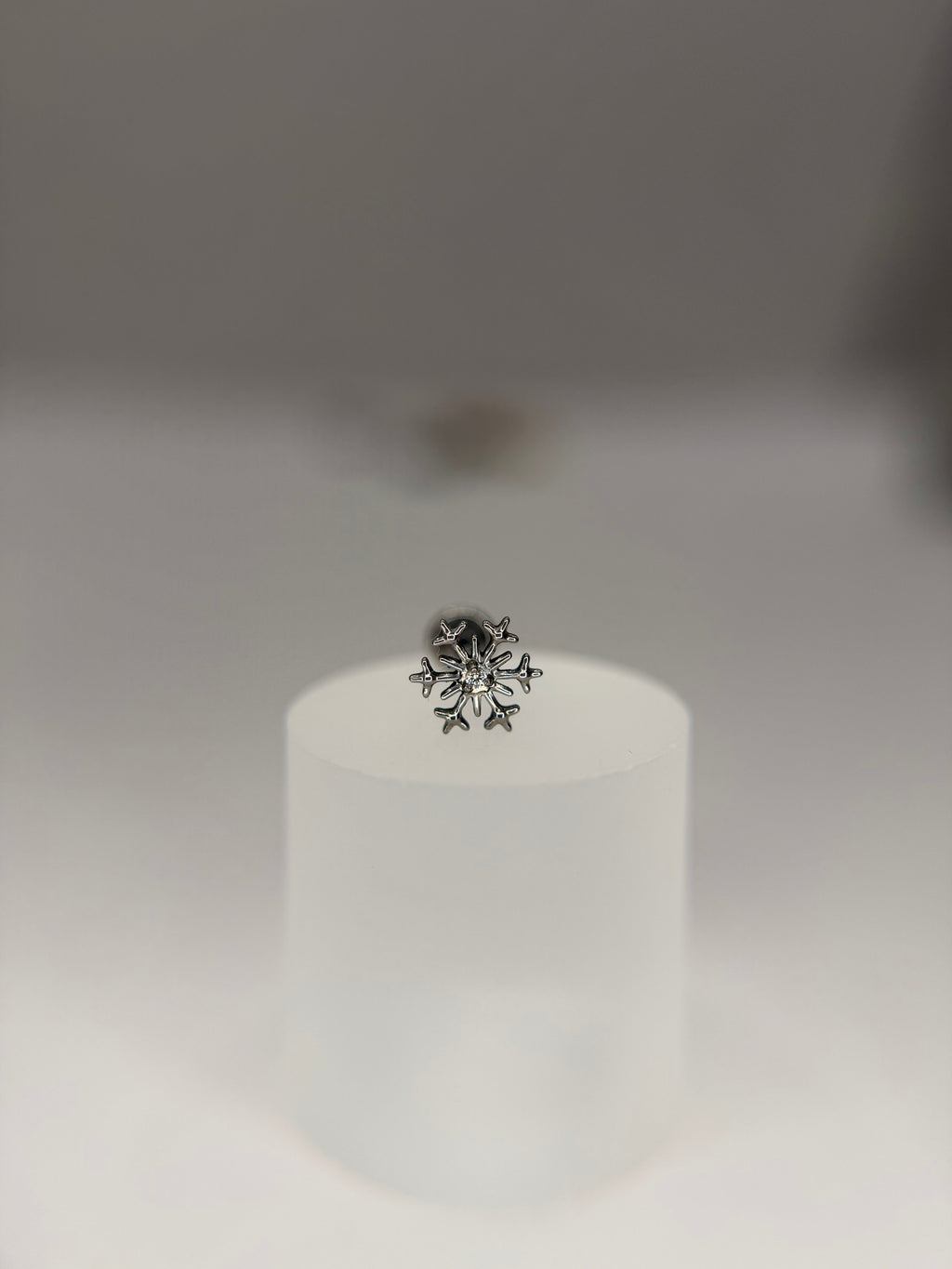 Labret Titânio     Snowflake