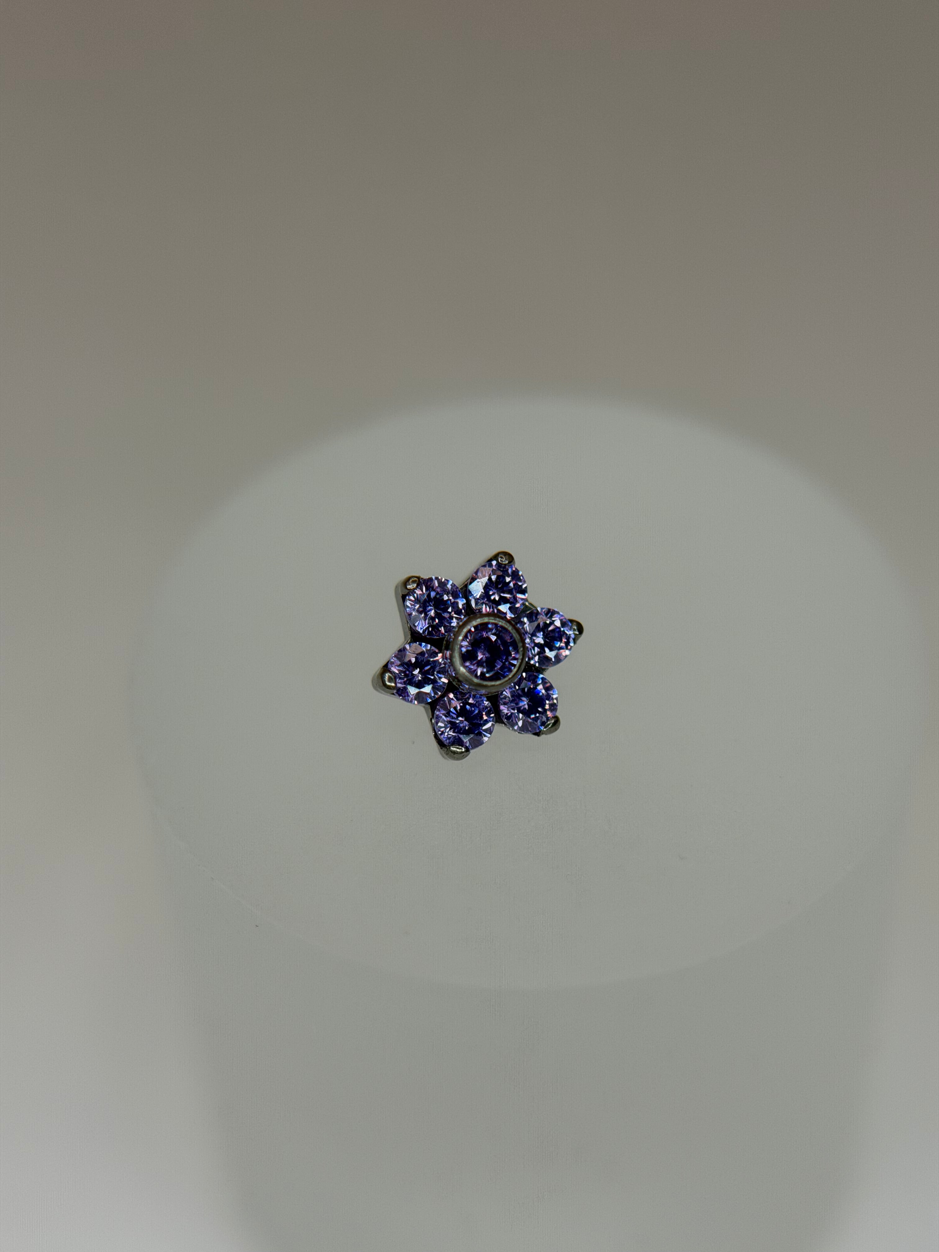 Labret Flor roxa