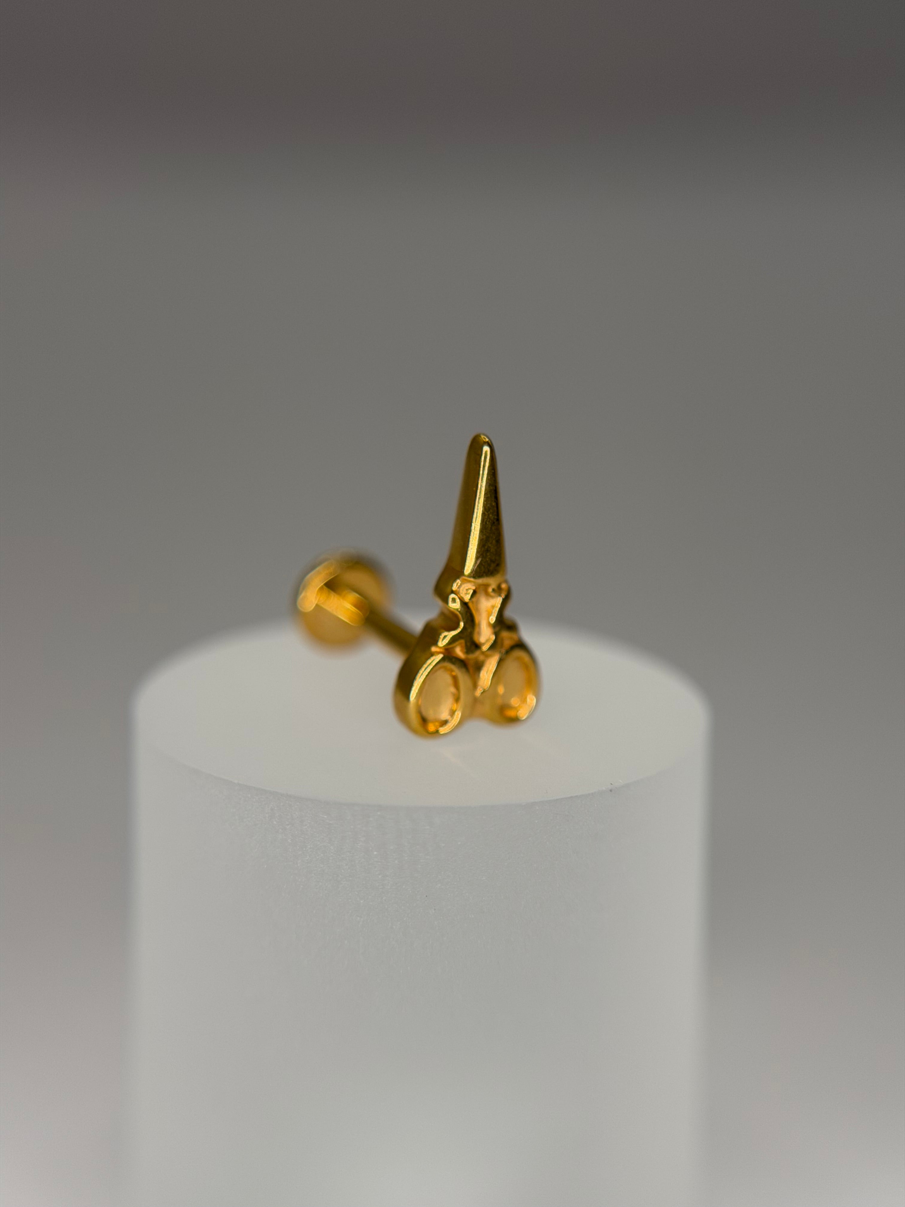 Labret Titânio tesoura