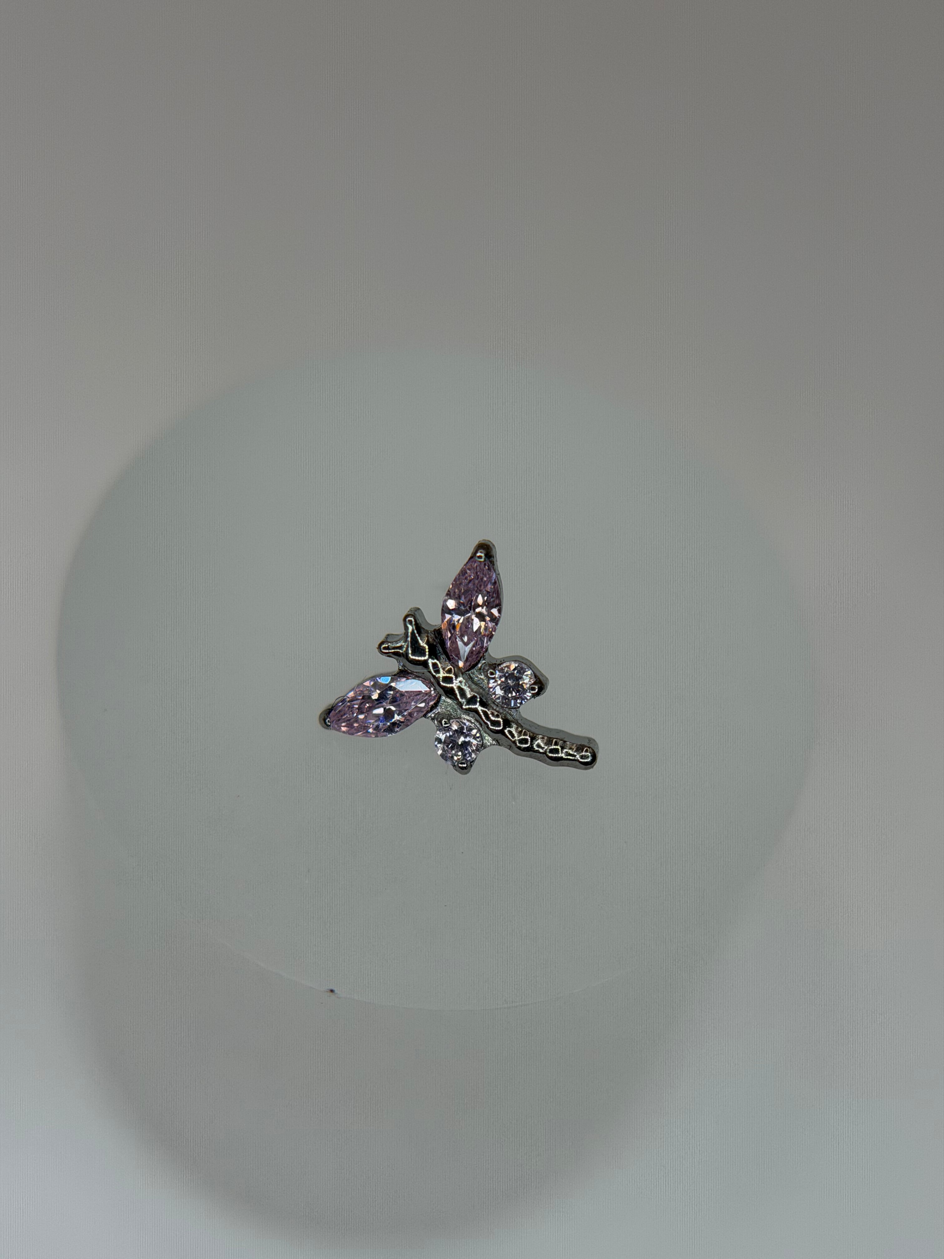 Labret libélula rose