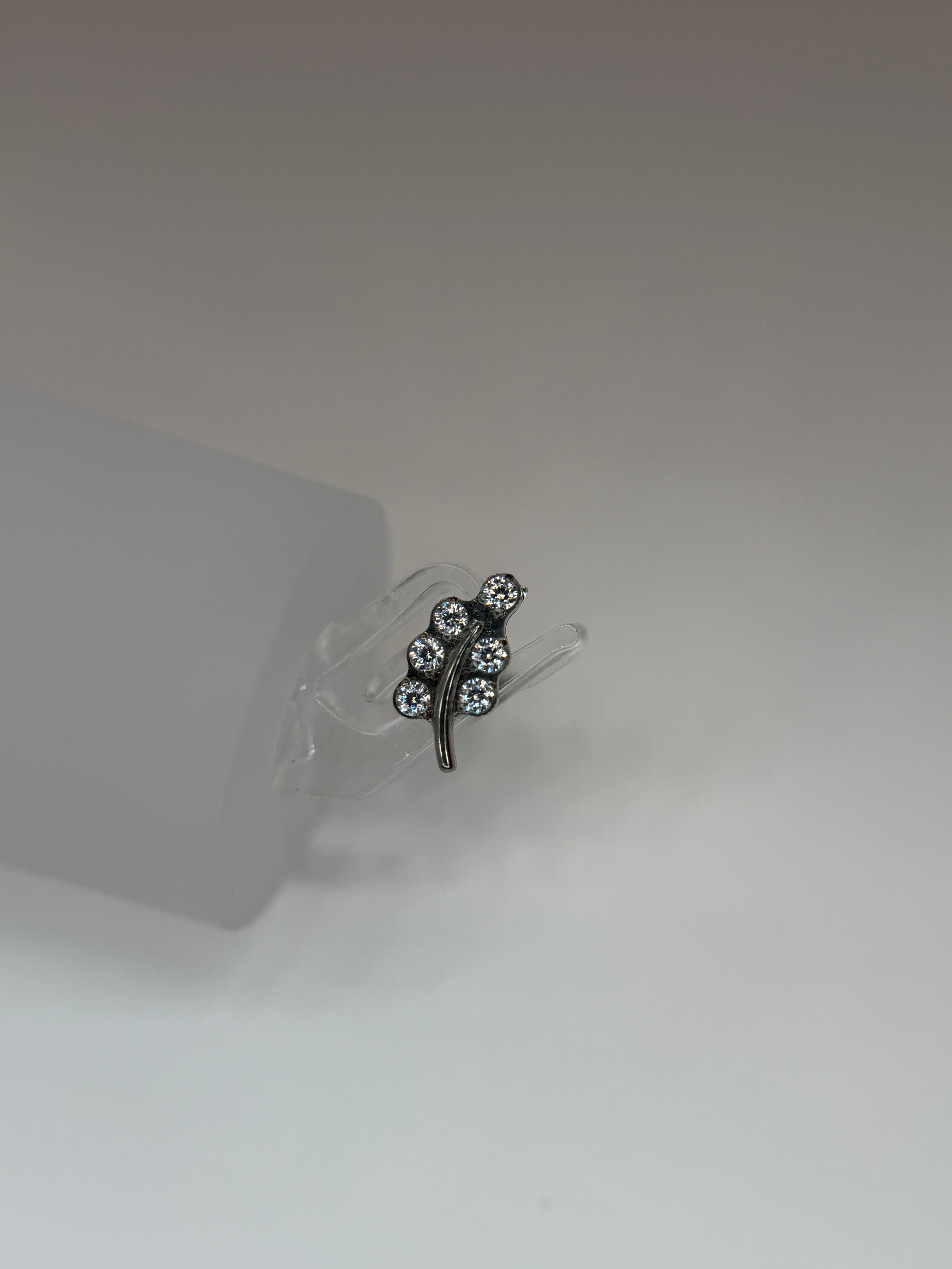 Labret folha cravejada