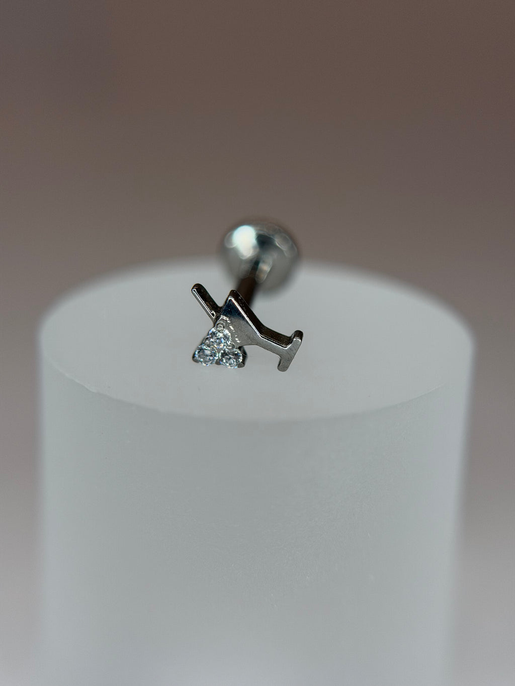 Labret Titânio Drink cravejado