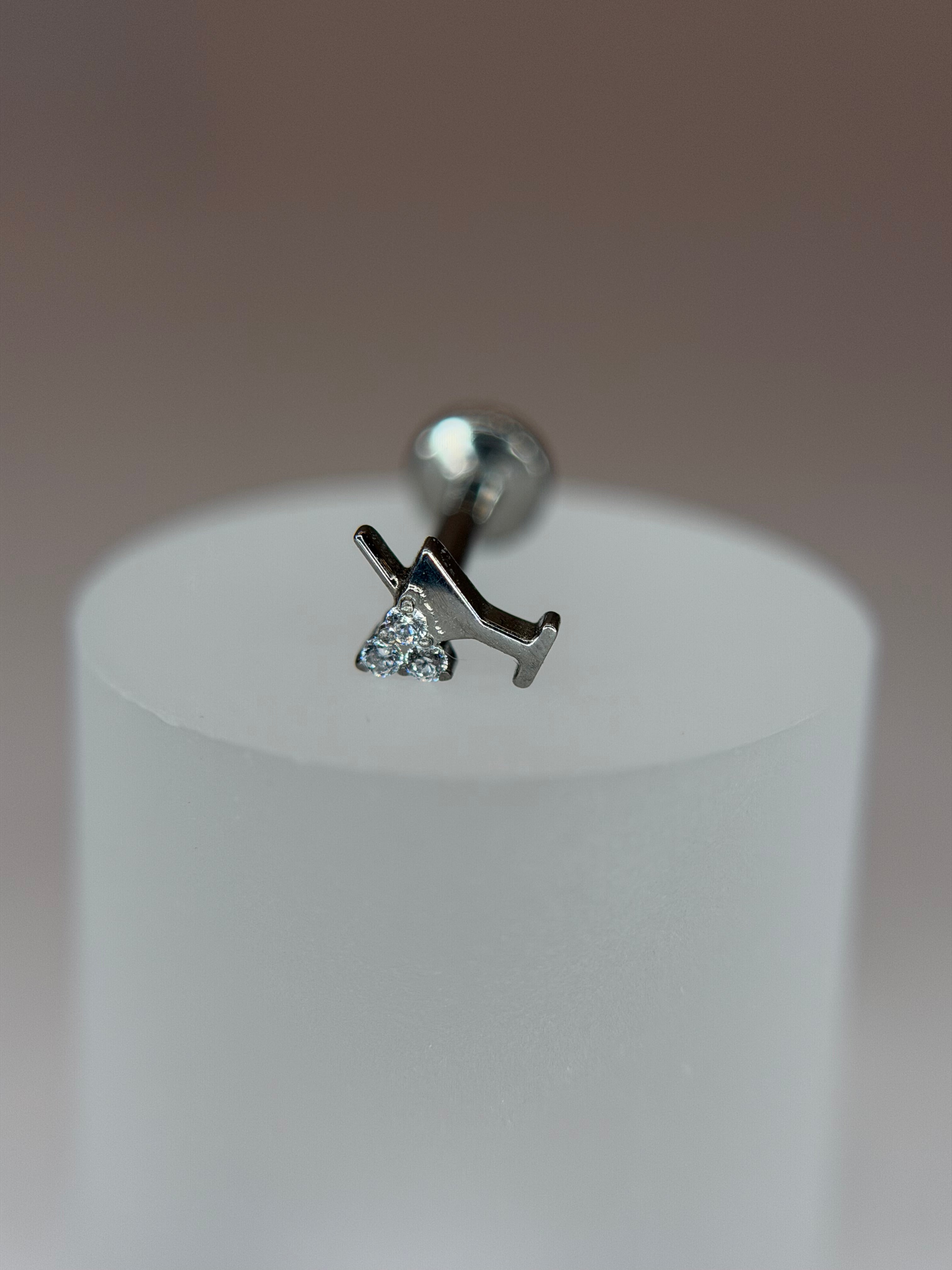 Labret Titânio Drink cravejado