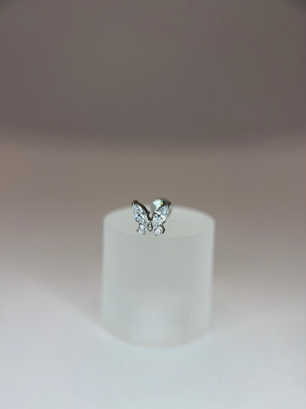 Labret Borboleta Cravejada luxo