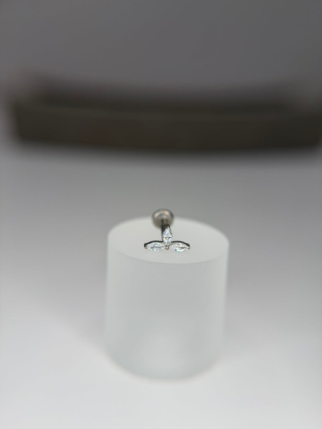 Labret Titanio Trio cristal
