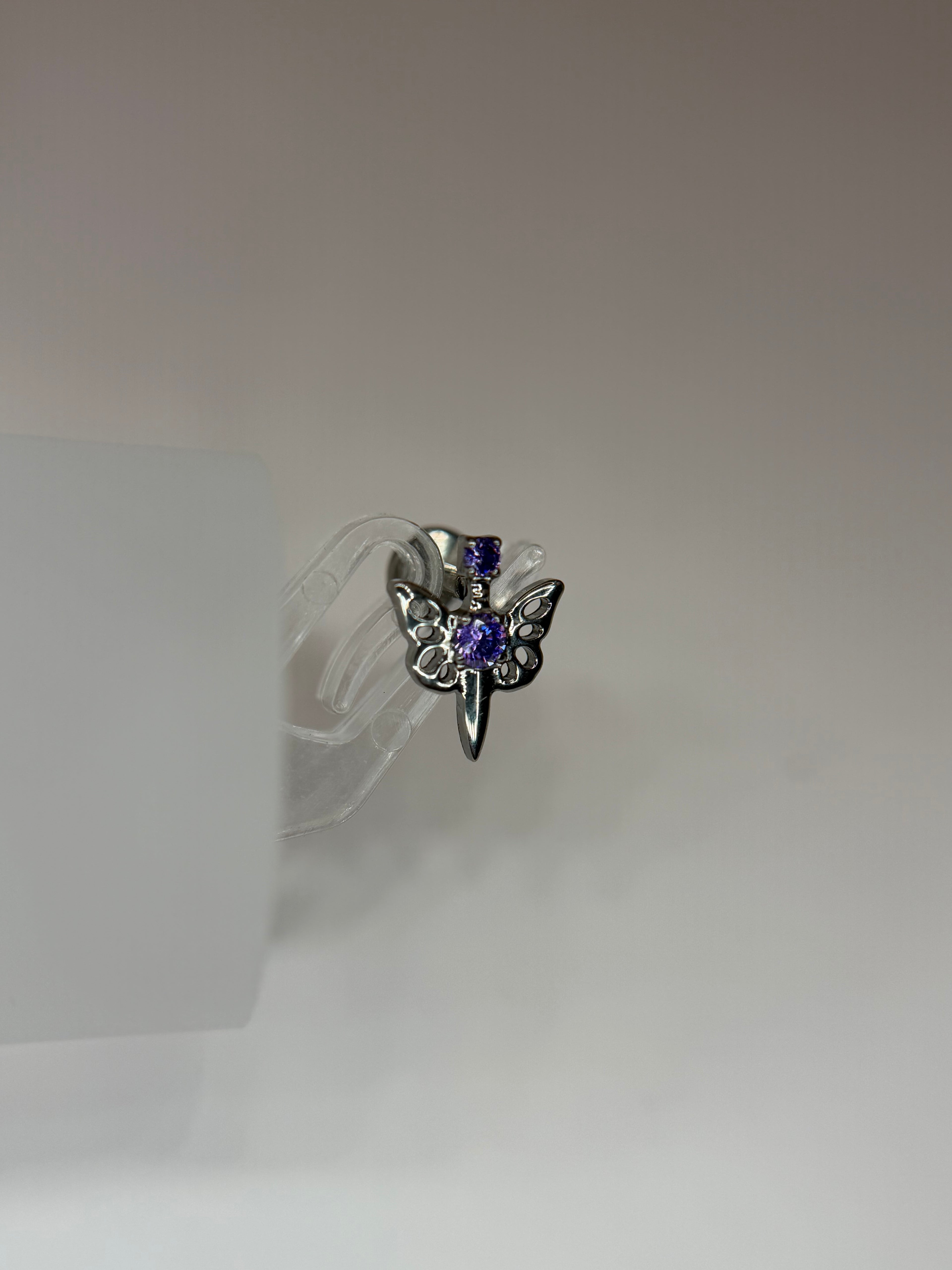Labret Borboleta Cravejada