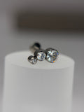 Labret Titânio Cluster