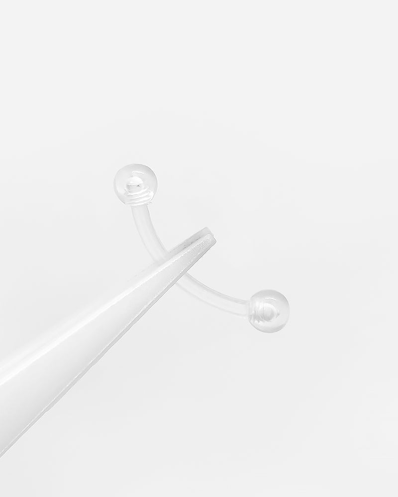 Piercing Microbell Curvo Básico - Bioflex